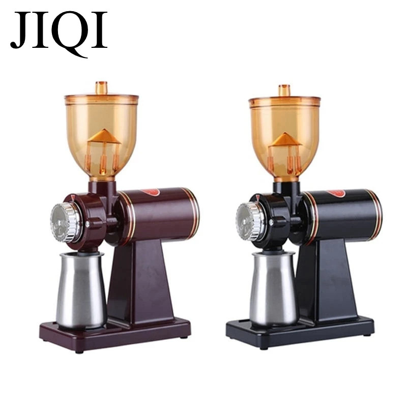 Elektrische Kaffeemühle von JIQI – Einstellbarer Mahlgrad & Edelstahl